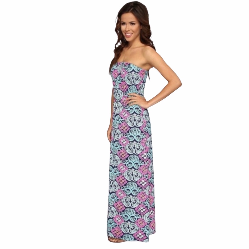 Lilly Pulitzer Marlisa Maxi Dress Behind The Gate Size XS